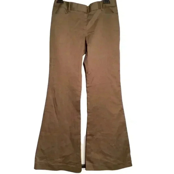 Express Women's Brown Slacks - Size 6r - Wide Leg - Picture 3 of 11